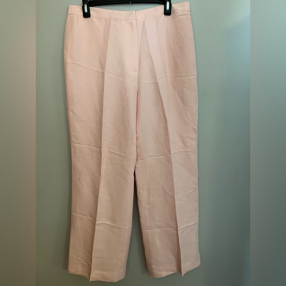 Ann Taylor Linen Blend Pink Pants Size 12‎